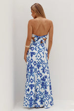 Load image into Gallery viewer, Melesa Strapless Maxi Dress - Maddie Blue

