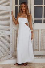 Load image into Gallery viewer, Alethea Open Back Maxi Dress - White
