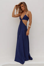Load image into Gallery viewer, Hestia Strappy Cut Out Maxi Dress - Navy

