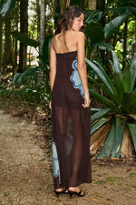 Load image into Gallery viewer, Marti Strapless Maxi Dress - Miloni Choc/Blue
