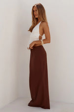 Load image into Gallery viewer, Adeline Straight Maxi Skirt - Chocolate

