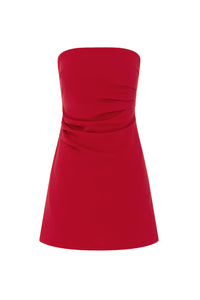 Cairo Mini Dress - Cherry Red