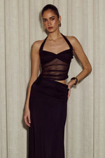 Load image into Gallery viewer, Nalita Halter Cutout Maxi Dress - Black
