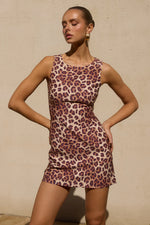 Load image into Gallery viewer, London Mini Dress - Leopard
