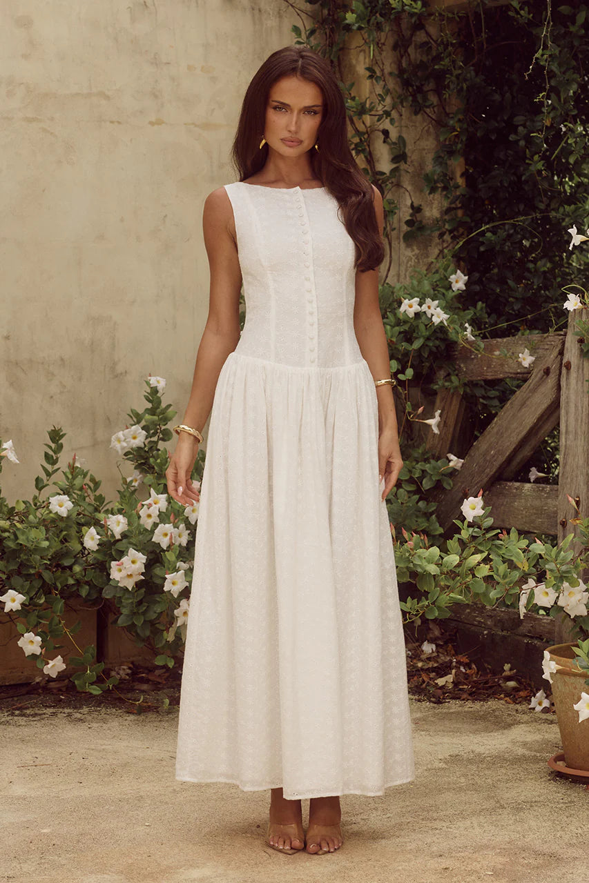 Nevah Maxi Dress - White