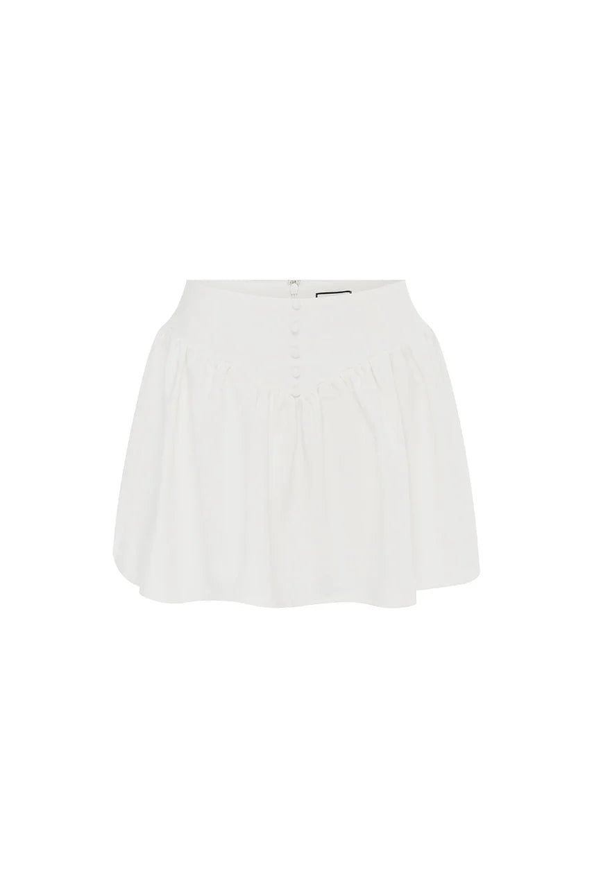 Lani Mini Skort - White