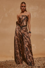 Load image into Gallery viewer, Jordi Scarf Top + Pants - Stone Print
