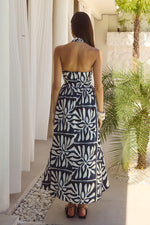 Load image into Gallery viewer, Henrietta Midi Dress - Pirah Navy
