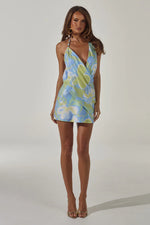 Load image into Gallery viewer, Eilish Halter Mini Dress - Lana Green
