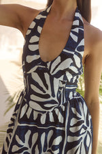 Load image into Gallery viewer, Henrietta Midi Dress - Pirah Navy
