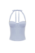 Load image into Gallery viewer, Tegan Halter Bustier - Bluebell
