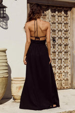 Load image into Gallery viewer, Isabelle Halter Maxi Dress - Black
