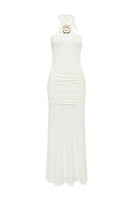 Load image into Gallery viewer, Alola Halter Maxi Dress - White
