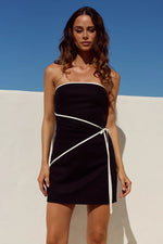 Load image into Gallery viewer, Luna Strapless Mini Dress - Black
