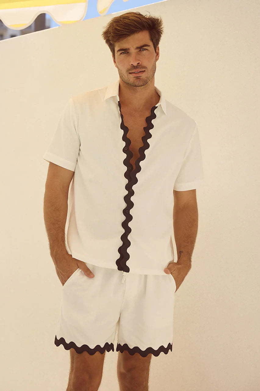 Harry Shirt - White/Black