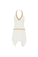 Load image into Gallery viewer, Shae Ruched Mini Dress - White
