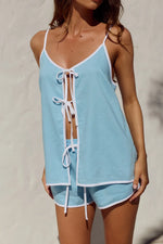 Load image into Gallery viewer, Freja Tie Short  - Baby Blue
