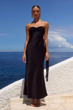 Load image into Gallery viewer, Kadie Off Shoulder Maxi Dress - Black
