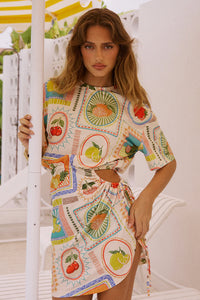 Brizzie Mini Dress - Agata Print
