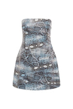 Load image into Gallery viewer, Ibiza Mini Dress - Steel Viper
