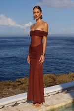 Load image into Gallery viewer, Meila Maxi Dress - Espresso
