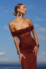 Load image into Gallery viewer, Meila Maxi Dress - Espresso
