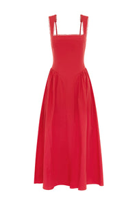 Lani Midi Dress - Red