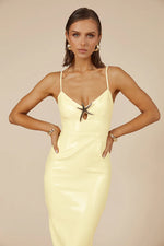 Load image into Gallery viewer, Benito Midi Dress - Lemon
