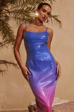 Load image into Gallery viewer, Kyra Midi Dress - Midnight Romance
