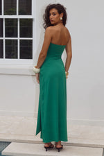 Load image into Gallery viewer, Toulouse Strapless Maxi Dress - Green
