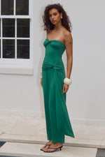 Load image into Gallery viewer, Toulouse Strapless Maxi Dress - Green
