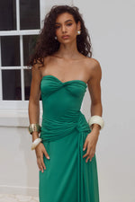 Load image into Gallery viewer, Toulouse Strapless Maxi Dress - Green
