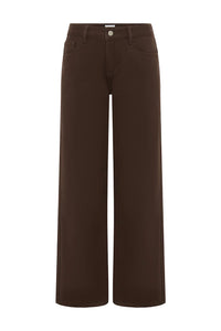 Zavi Straight Leg Jeans - Chocolate