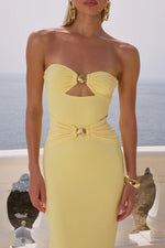 Load image into Gallery viewer, Kleo Maxi Dress - Lemon
