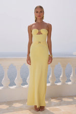 Load image into Gallery viewer, Kleo Maxi Dress - Lemon
