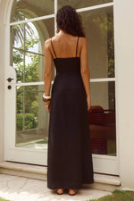 Load image into Gallery viewer, Unity Low Plunge Maxi Dress - Black
