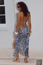 Load image into Gallery viewer, Xyla Front Tie Maxi Skirt - Sahara Black
