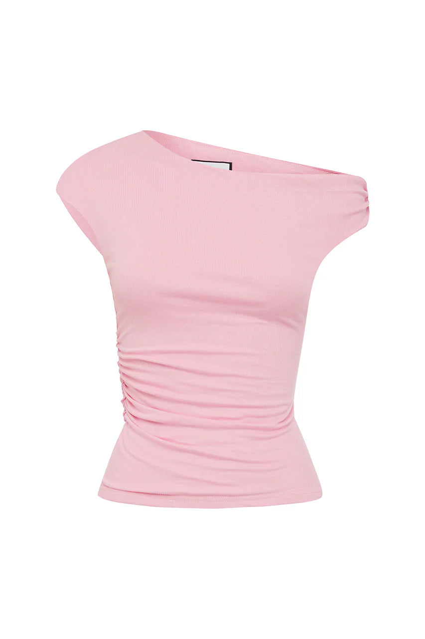 Sutton One Shoulder Top - Musk