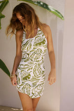 Load image into Gallery viewer, Venus Halter Dress - Santino Olive
