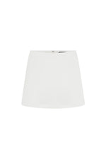 Load image into Gallery viewer, Vieno Fitted Mini Skort - White

