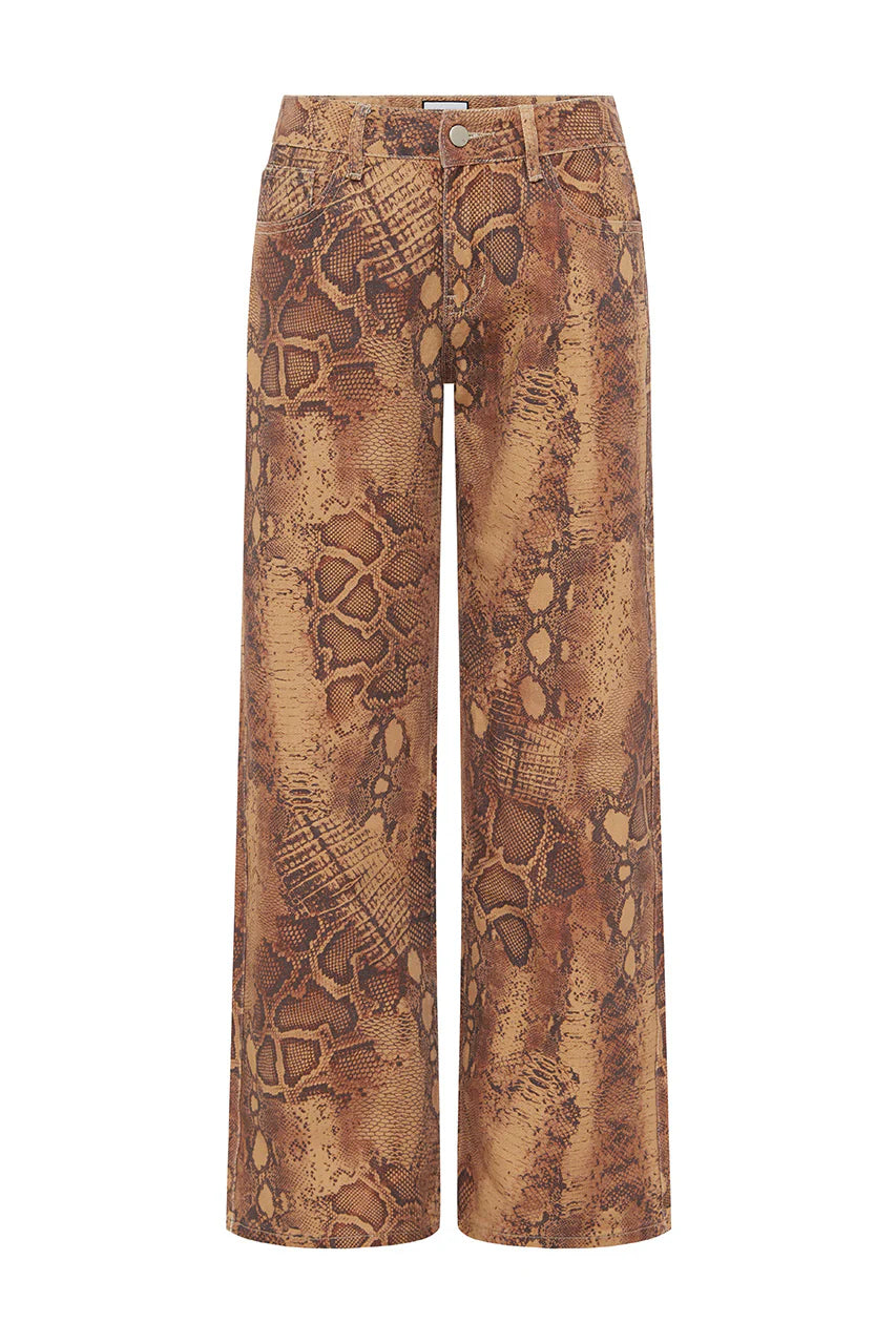 Zavier Straight Leg Jeans - Tan Viper