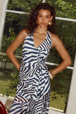 Load image into Gallery viewer, Sahara Halter Wrap Top - Sahara Black
