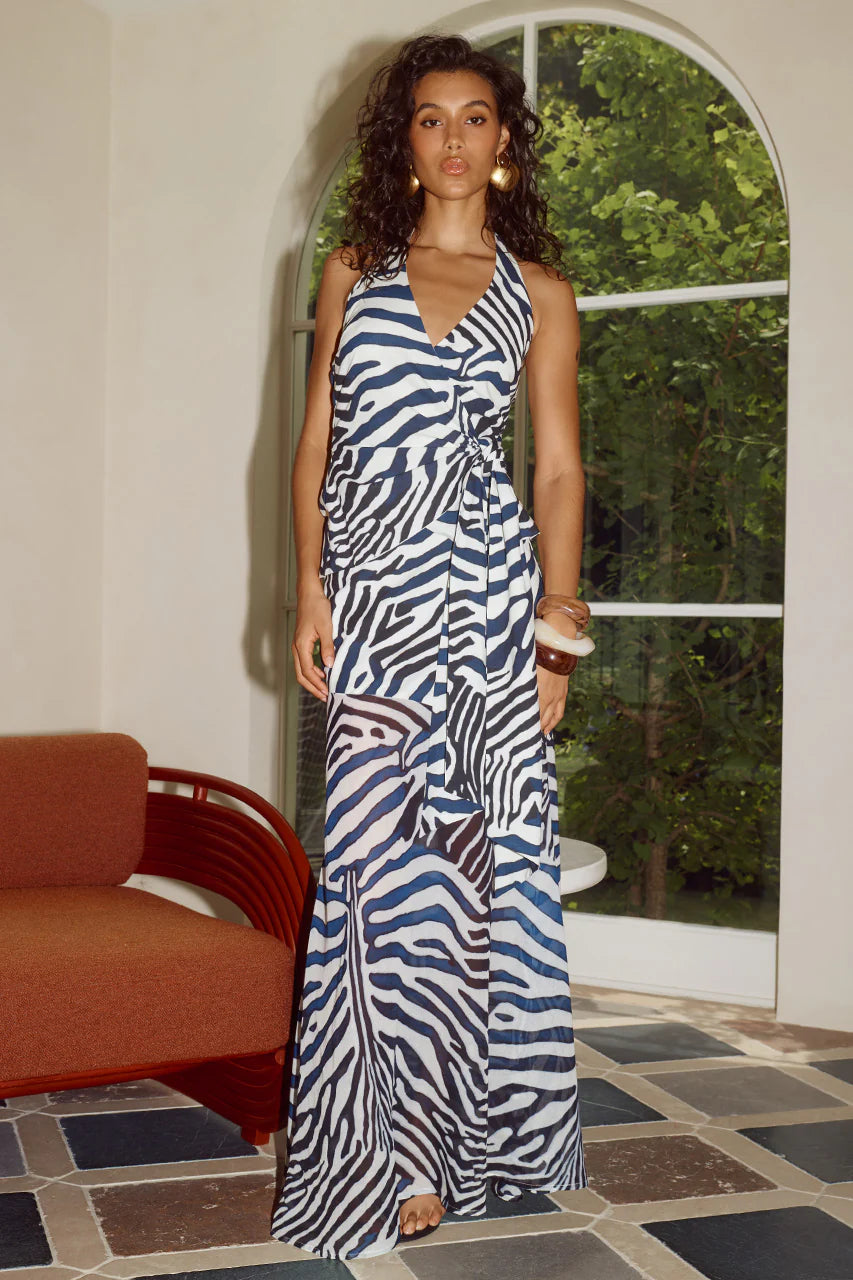 Sahara Halter Wrap Top - Sahara Black