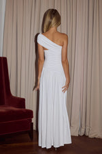 Load image into Gallery viewer, Larsen One Shoulder Maxi Dress - White
