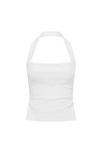 Parker Halter Top - White