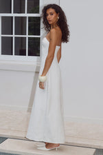 Load image into Gallery viewer, Martha Strapless Maxi Dress - White
