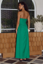 Load image into Gallery viewer, Martha Strapless Maxi Dress - Green
