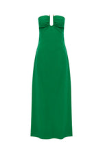 Load image into Gallery viewer, Martha Strapless Maxi Dress - Green

