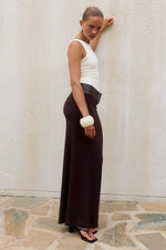 Load image into Gallery viewer, Esma Low Waist Maxi Skirt - Chocolate
