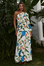 Load image into Gallery viewer, Floria Maxi Dress - White Floral
